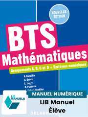 Mathématiques - Groupements A, B, C et D + Systèmes numériques - BTS (2022) - LIB Manuel numérique élève
