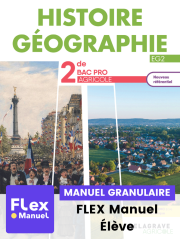 Histoire-Géographie 2de Bac Pro agricole (2023) - Pochette - FLEX manuel numérique granulaire élève