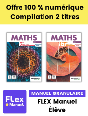 Maths 2de, 1re, Tle Bac Pro Enseignement Agricole (2023) - Pochette - FLEX manuel numérique granulaire élève
