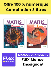Maths 2de, 1re, Tle Bac Pro Enseignement Agricole (2023) - Pochette - FLEX manuel numérique granulaire enseignant