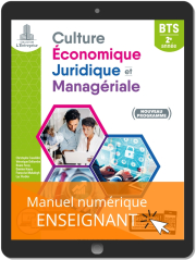 Culture économique, juridique et managériale (CEJM) 2e année BTS SAM, GPME, NDRC (2019) - Pochette - Manuel numérique enseignant