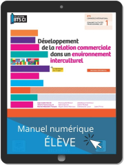 Développement de la relation commerciale dans un environnement interculturel, BTS Commerce international (2021) - Pochette - Manuel numérique élève