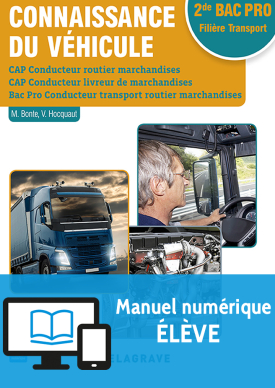 Connaissance du véhicule CAP et 2de Bac Pro (2017) - Pochette - Manuel numérique élève