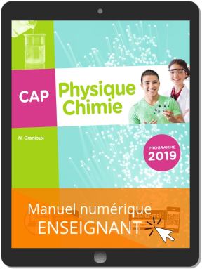 Physique - Chimie CAP (2019) - Pochette - Manuel numérique enseignant