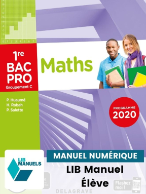 Mathématiques - Groupement C - 1re Bac Pro (Ed. num. 2021) - Pochette - Manuel numérique élève