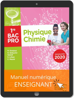 Physique - Chimie 1re Bac Pro (2020) - Pochette - Manuel numérique enseignant