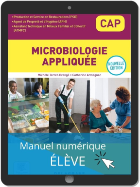 Microbiologie appliquée CAP APH, PSR, ATMFC (2021) - Pochette - Manuel numérique élève