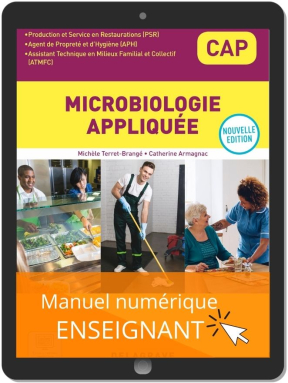 Microbiologie appliquée CAP APH, PSR, ATMFC (2021) - Pochette - Manuel numérique enseignant