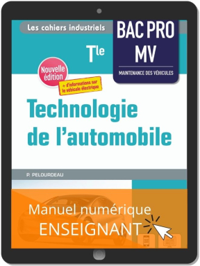 Technologie de l'automobile Tle Bac Pro MV (2021) - Pochette - Manuel numérique enseignant