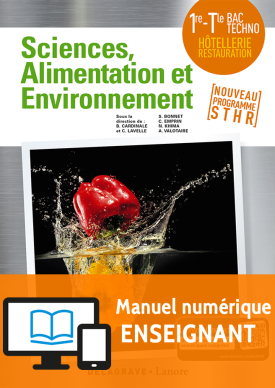 Enseignement Scientifique Alimentation-Environnement 1re, Tle STHR (2018) - Pochette - Manuel numérique enseignant