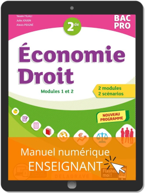 Économie-Droit 2de Bac Pro (2020) - Pochette - Manuel numérique enseignant