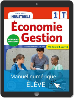 Économie-Gestion 1re, Tle Bacs Pros Industriels (2020) - Pochette - Manuel numérique élève