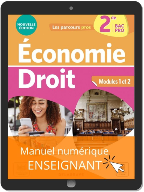 Économie-Droit 2de Bac Pro (2021) - Pochette - Manuel numérique enseignant