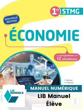 Économie 1re STMG (2021) - Pochette - Manuel numérique élève