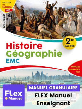 Histoire - Géographie - EMC 2de Bac Pro (2019) - Pochette - FLEX manuel numérique granulaire enseignant