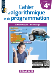 Cahier d'algorithmique et de programmation 4e (2018) - Cahier élève