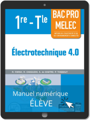 Électrotechnique 4.0 1re, Tle Bac Pro MELEC (2019) - Pochette - Manuel numérique élève