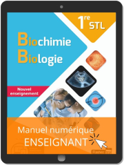 Biochimie, Biologie 1re STL (2020) - Manuel - Manuel numérique enseignant