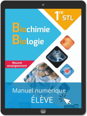 Biochimie, Biologie 1re STL (2020) - Manuel - Manuel numérique élève