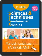 Sciences et Techniques Sanitaires et Sociales 1re ST2S (2019) - Manuel - Manuel numérique enseignant