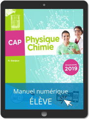 Physique - Chimie CAP (2019) - Pochette - Manuel numérique élève