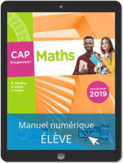 Maths CAP Groupement 1 (2019) - Pochette - Manuel numérique élève
