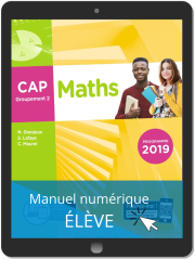 Maths CAP Groupement 2 (2019) - Pochette - Manuel numérique élève