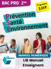 Prévention Santé Environnement (PSE) 2de Bac Pro (Ed. num. 2021) - Pochette - Manuel numérique enseignant