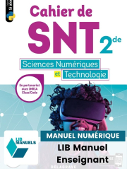 Cahier des Sciences numériques et Technologie (SNT) 2de (2020) - Manuel numérique enseignant