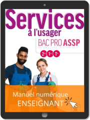 Services à l'usager 2de, 1re, Tle Bac Pro ASSP (2021) - Pochette - Manuel numérique enseignant