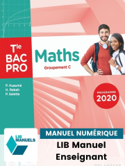 Maths - Groupement C - Tle Bac Pro (2021) - Pochette - Manuel numérique enseignant