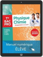 Physique - Chimie Tle Bac Pro G3, G4, G5, G6 (2021) - Pochette - Manuel numérique élève