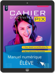 Cahier d'activités Pix Collège (2021) - Manuel numérique élève