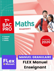 Maths - Groupement C - Tle Bac Pro (2021) - Pochette - FLEX manuel numérique granulaire enseignant