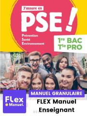 J'assure en - Prévention Santé Environnement (PSE) 1re, Tle Bac Pro (2022) - Pochette - FLEX manuel granulaire numérique enseignant
