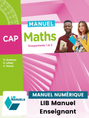 Maths CAP (2022) - LIB Manuel numérique enseignant