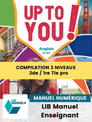Up To You! - Anglais 2de, 1re, Tle Bac Pro (2022) - LIB Manuel numérique enseignant