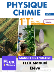 Physique - Chimie 1re, Tle Bac Pro Enseignement Agricole (2024) - Pochette - FLEX manuel numérique granulaire élève