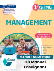 Le programme en situations - Management 1re STMG (2023) - LIB Pochette numérique enseignant