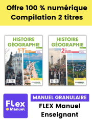 Histoire-Géographie 2de, 1re, Tle Bac Pro agricole (2023) - Pochette - FLEX manuel numérique granulaire enseignant