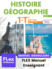 Histoire-Géographie 1re, Tle Bac Pro agricole (2023) - Pochette - FLEX manuel numérique granulaire enseignant