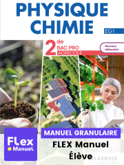 Physique - Chimie 2de Bac Pro Enseignement Agricole (2023) - Pochette - FLEX manuel numérique granulaire élève