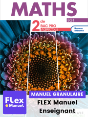Maths 2de Bac Pro Enseignement Agricole (2023) - Pochette - FLEX manuel numérique granulaire enseignant