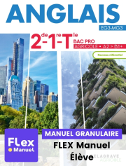 Anglais 2de, 1re, Tle Bac Pro agricole (2024) - Pochette - FLEX manuel numérique granulaire élève
