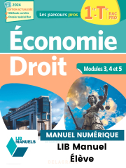 Les Parcours Pros Économie-Droit 1re, Tle Bac Pro (2024) - LIB Pochette numérique élève