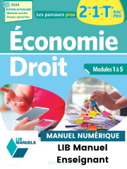 Les Parcours Pros Économie-Droit 2de, 1re, Tle Bac Pro (2024) - LIB Pochette numérique enseignant