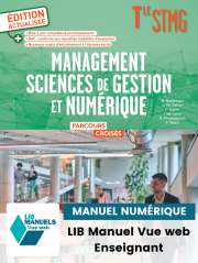 Parcours croisés Management Tle STMG (2024) - LIB Manuel numérique enseignant