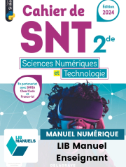 Si alors Sciences numériques et Technologie (SNT) 2de (2024) - LIB Cahier numérique enseignant