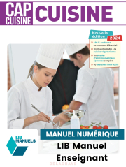 Cuisine 1re et 2e années CAP Cuisine (2024) - LIB Pochette numérique enseignant