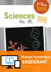 Sciences 2de Bac STHR (2017) - Pochette - Manuel numérique enseignant